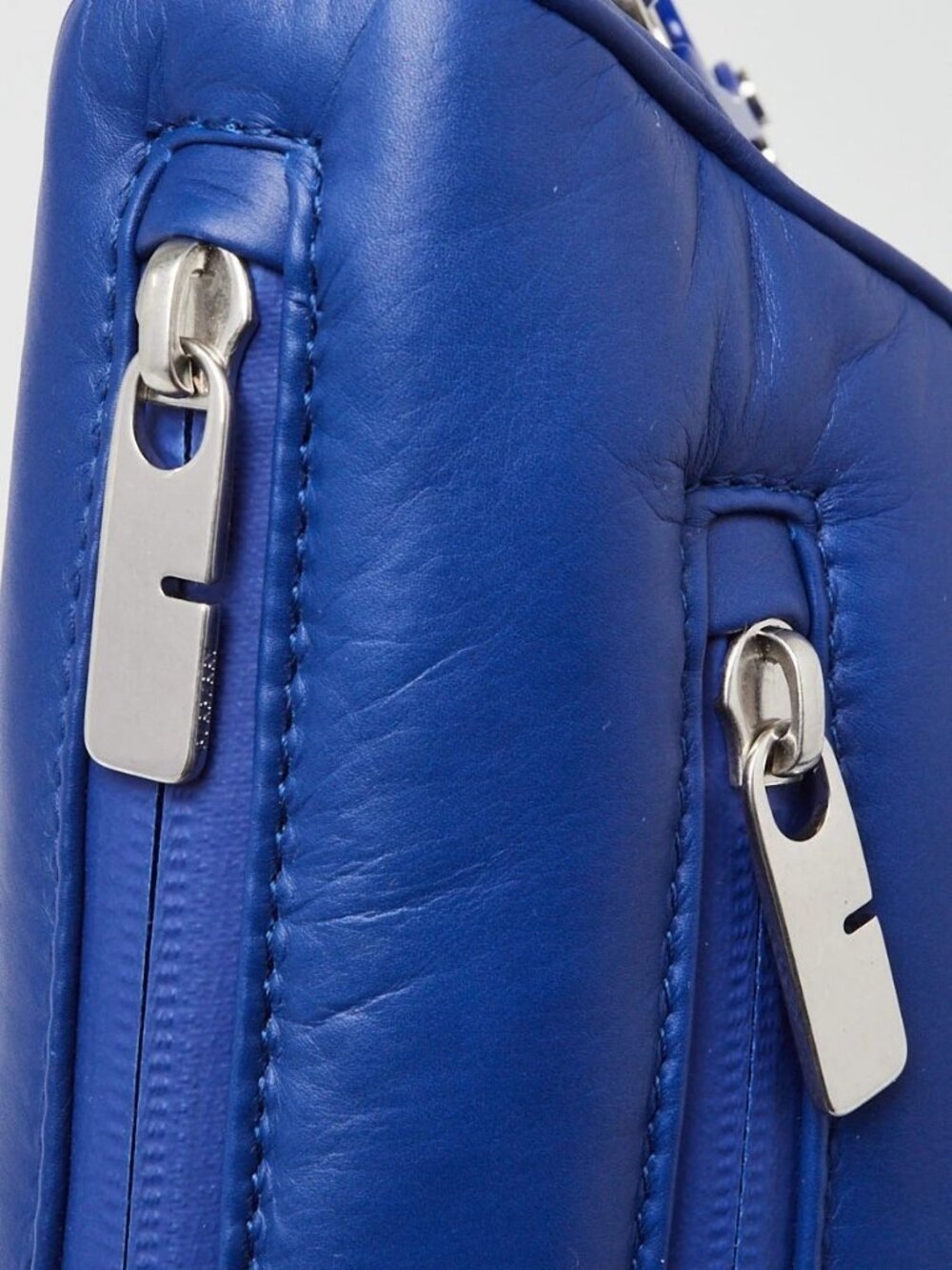 Burberry Blue Knight Leather Shield Crossbody Bag - Picture 10 of 11